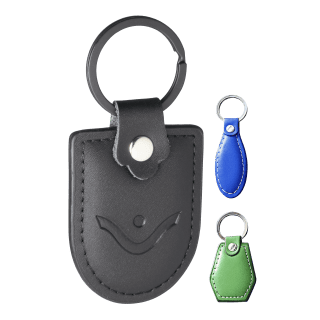 Eigen vorm - leer - sleutelhangers - Sleutelhangers van leer in unieke vorm