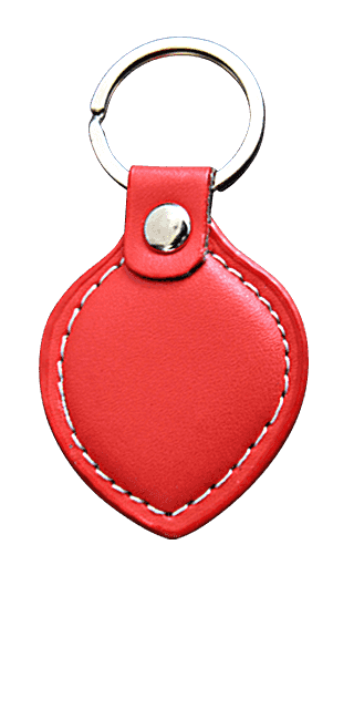 Eigen vorm - leer - sleutelhangers 4482