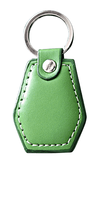 Eigen vorm - leer - sleutelhangers 4482