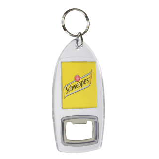 Bottle - Plexiglas sleutelhanger met bieropener functie