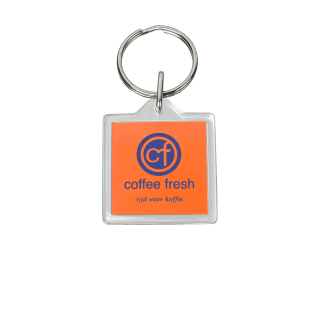 Succes - Plexiglas sleutelhanger vierkant (32x32mm)