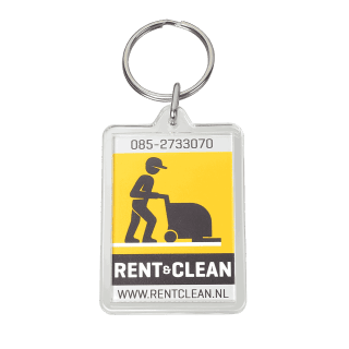 Galaxy - Plexiglas sleutelhanger rechthoek (35x50mm)