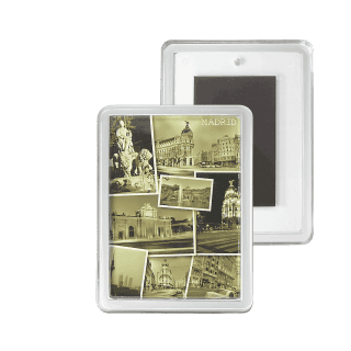 Stone - Plexiglas koelkastmagneet rechthoek (35x50mm)