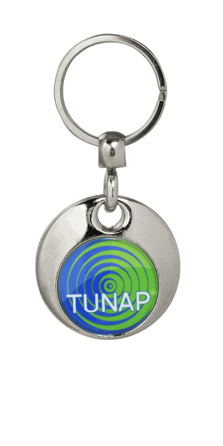 Eclips - Metalen sleutelhanger in ronde vorm