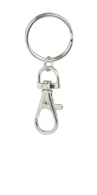 Musketon - Metalen musketonhaak sleutelhanger