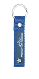 Korte lanyard met pvc label 8507
