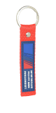 Korte lanyard met pvc label 8507