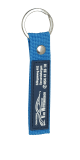 Korte lanyard met pvc label 8507