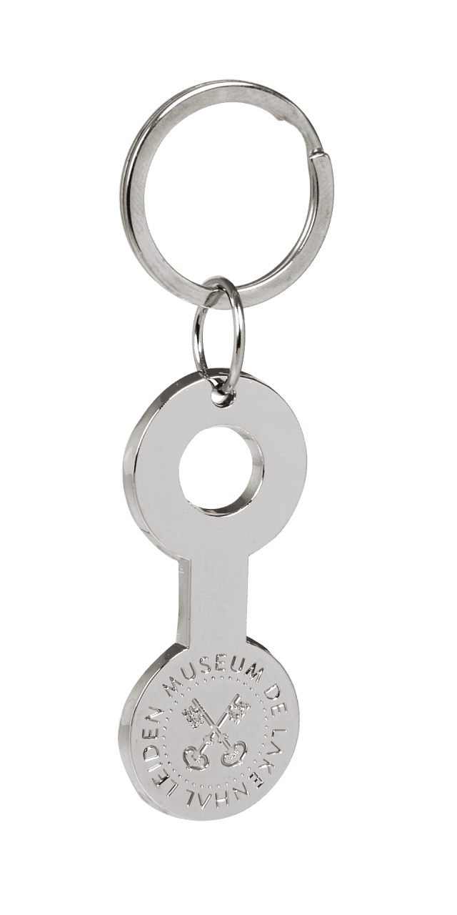 Eigen vorm - metaal - sleutelhangers met winkelwagenmunt 8470