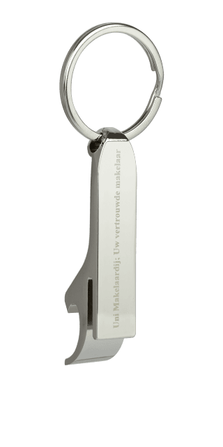 Toscane - Metalen sleutelhanger met flessenopener functie