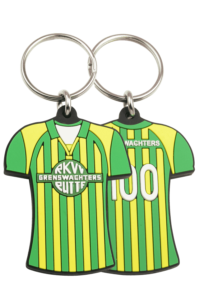 Eigen vorm -  rubber/PVC - dubbelzijdig 2D - sleutelhangers 8003