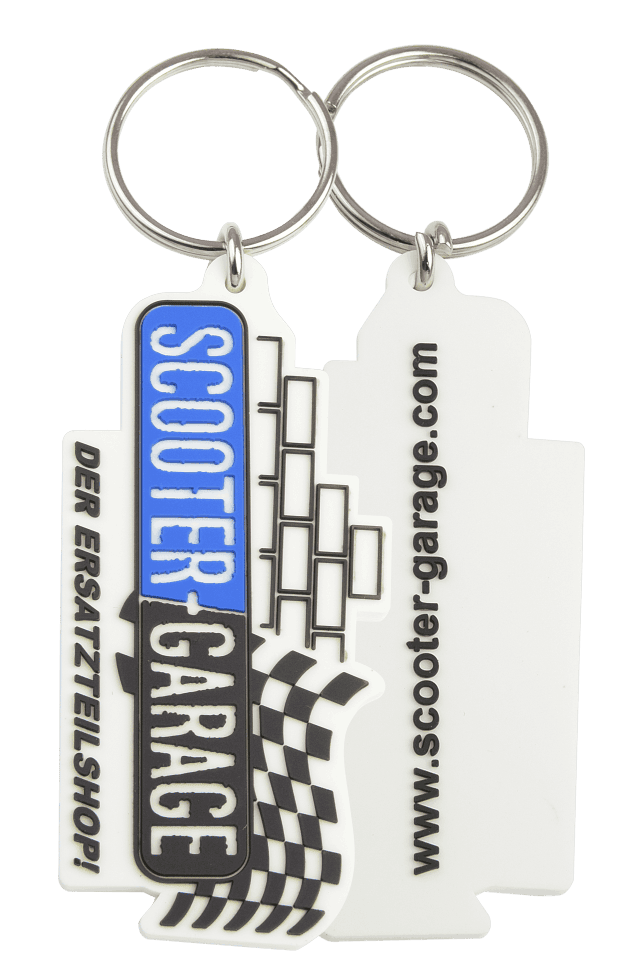 Eigen vorm -  rubber/PVC - dubbelzijdig 2D - sleutelhangers 8003