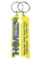Eigen vorm -  rubber/PVC - dubbelzijdig 2D - sleutelhangers 8003