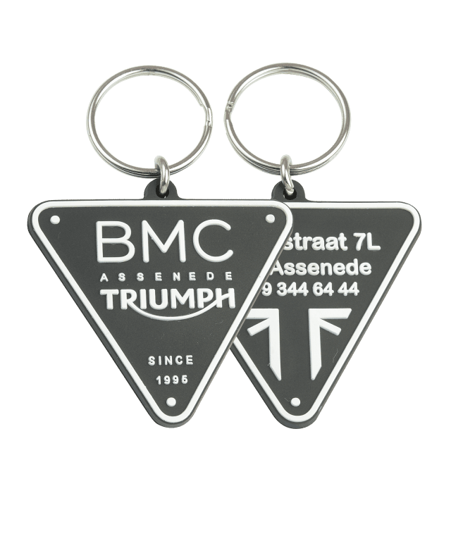 Eigen vorm -  rubber/PVC - dubbelzijdig 2D - sleutelhangers 8003