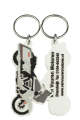 Eigen vorm -  rubber/PVC - dubbelzijdig 2D - sleutelhangers 8003
