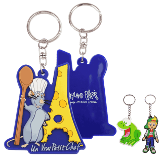 Eigen vorm - rubber/PVC - enkelzijdig 3D - sleutelhangers - Rubberen sleutelhanger met enkelzijdige 3D vorm