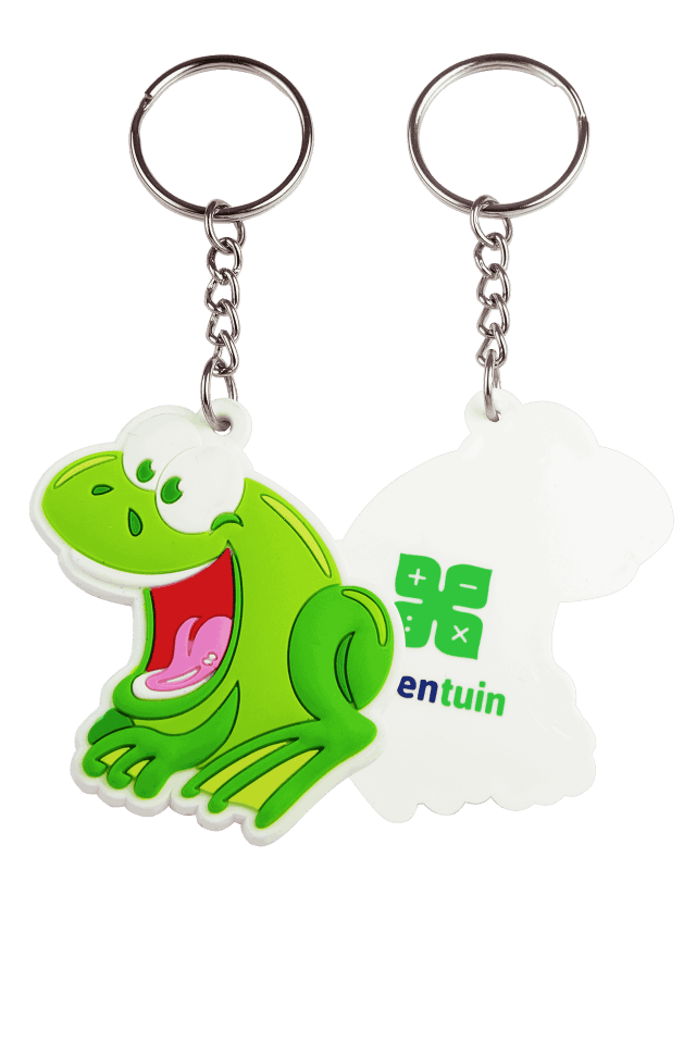 Eigen vorm - rubber/PVC - enkelzijdig 3D - sleutelhangers 8002