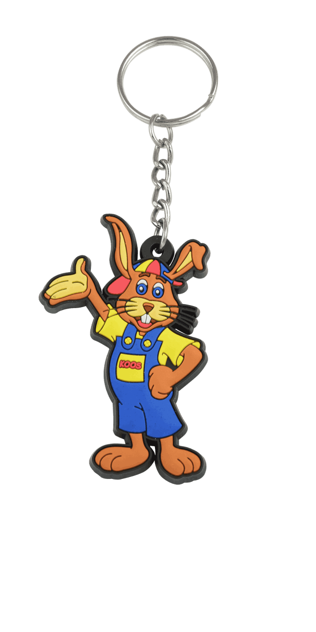 Eigen vorm - rubber/PVC - enkelzijdig 3D - sleutelhangers 8002