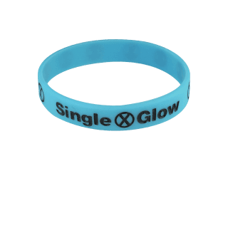 Siliconen armbandjes - smal - Smalle siliconen armbandjes met opdruk