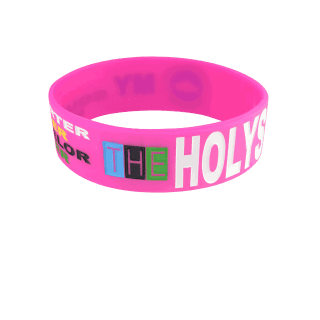 Siliconen polsbandjes - breed - Brede siliconen polsbandjes met opdruk