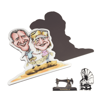 Eigen vorm - RVS met full color- koelkast magneet - Full color RVS koelkast magneten maken in eigen vorm