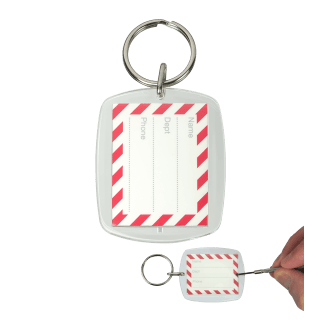 Pasfoto - heropenbaar - Heropenbare plexiglas sleutelhanger pasfoto (35x45mm)