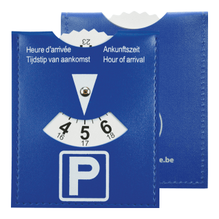 Parkeerschijf Easy - Kunstleren parkeerschijf met opdruk