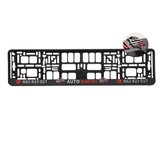 Excellent - 4D logo - Kentekenplaathouder met logo in reliëf 4D